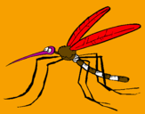 Desenho Mosquito pintado por bicho
