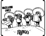 Desenho Mariachi Owls pintado por gfd