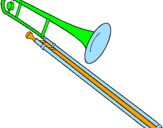 Desenho Trombone pintado por abner