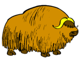 Desenho Bisonte  pintado por hiury