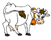 Desenho Vaca pintado por Fernanda