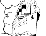 Desenho Barco a vapor pintado por duda