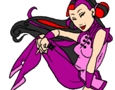 Desenho Princesa ninja pintado por rosy