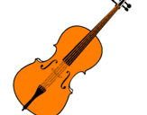 Desenho Violino pintado por leonardoalvesdasi lva