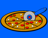 Desenho Pizza pintado por dario soares dos santos