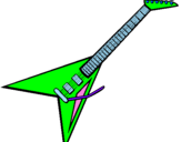 Desenho Guitarra elétrica II pintado por isabela