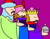 Desenho Os Reis Magos 3 pintado por ariely