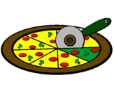 Desenho Pizza pintado por eduardo