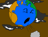 Desenho Terra doente pintado por idrow