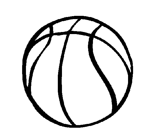 Desenho Bola de basquete pintado por kauan
