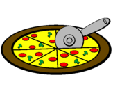 Desenho Pizza pintado por LUCAS