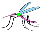 Desenho Mosquito pintado por ana luiza rodrigues