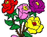 Desenho Ramo de rosas pintado por fuity