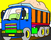 Desenho Camião de carga pintado por ceifador