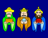 Desenho Os Reis Magos 4 pintado por FILIPA   