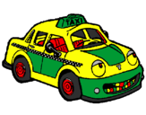 Desenho Herbie Taxista pintado por corros