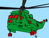 Desenho Helicoptero de resgate pintado por BOPE É O MELHOR