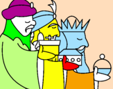 Desenho Os Reis Magos 3 pintado por Mateus JII A