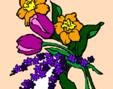 Desenho Ramo de flores pintado por  Cidinha