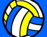 Desenho Bola de voleibol pintado por may