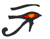 Desenho Olho de hórus pintado por {d}{a}{n}{I}{e}{l}