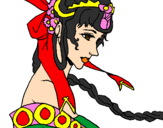 Desenho Princesa chinesa pintado por pity