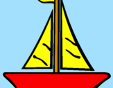 Desenho Barco veleiro pintado por ivyson de  almeida