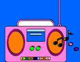 Desenho Radio cassette 2 pintado por VANESSA