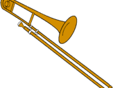 Desenho Trombone pintado por eduardo