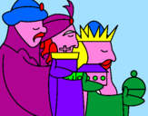 Desenho Os Reis Magos 3 pintado por sara