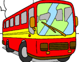 Desenho Autocarro pintado por onibus escolar