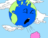 Desenho Terra doente pintado por Keity