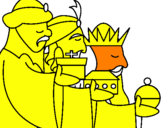 Desenho Os Reis Magos 3 pintado por rafaelvitor aurlio gomes