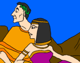 Desenho César e Cleopatra pintado por Deise
