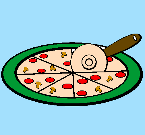 Desenho Pizza pintado por Keity