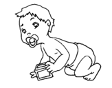 Desenho Bébé pintado por samanda lima jacob souza