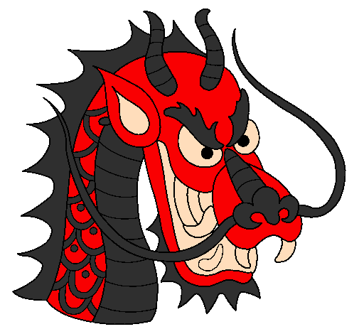 Desenho Cabeça de dragão pintado por tumtum2001