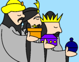 Desenho Os Reis Magos 3 pintado por lúh