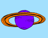 Desenho Saturno pintado por mayllon