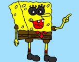 Desenho SpongeBob pintado por bob  sponja calça quadrad