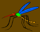 Desenho Mosquito pintado por FELIPE