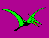 Desenho Pterodáctilo pintado por Bicudo