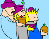 Desenho Os Reis Magos 3 pintado por matheus /paraibuna sp