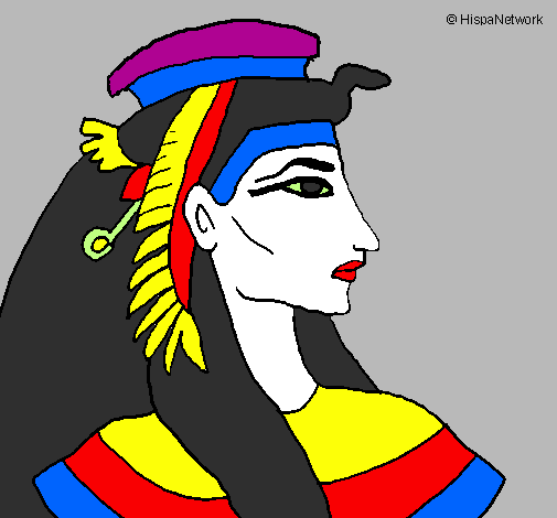 Desenho Faraó pintado por ganevive