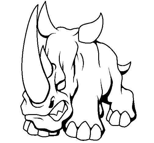 Desenho Rinoceronte II pintado por Rino