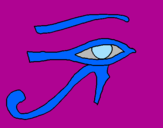 Desenho Olho de hórus pintado por Lu í s                   