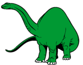 Desenho Braquiossauro II pintado por dinousauro  jean   lukas