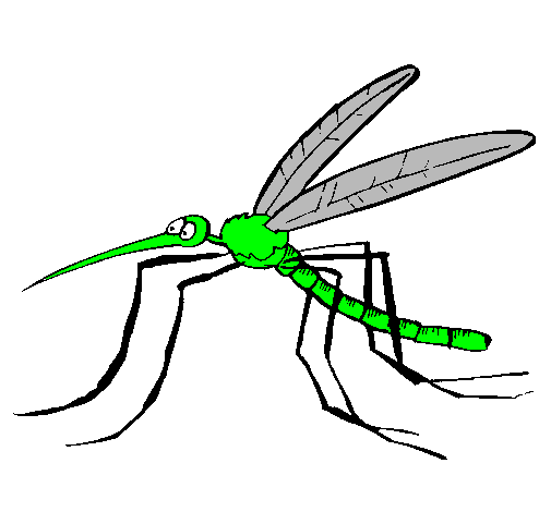 Desenho Mosquito pintado por CLAUDIO HENRIQUE 5 ANOS