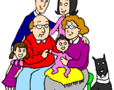 Desenho Família pintado por NYCOLLE