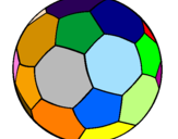 Desenho Bola de futebol II pintado por jhon kerly barbosa d sant
